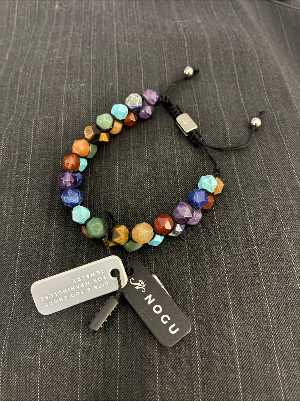 NWT Nogu 7 Chakras Double Bracelet